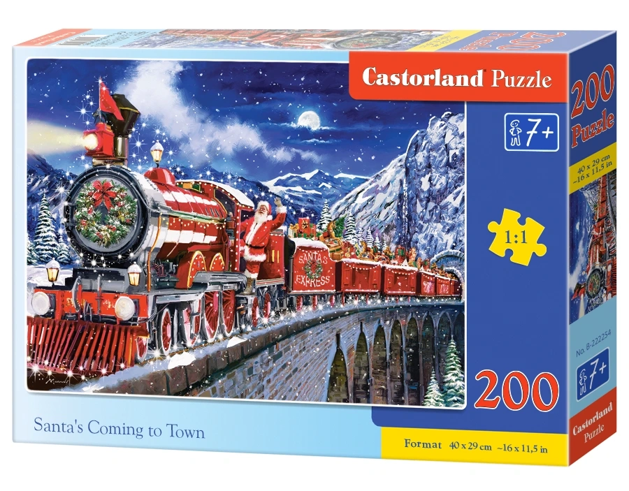 PUZZLE SANTA!S COMING I TOWN 200PCS