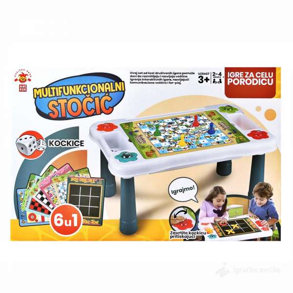 DRUŠTVENA IGRA MULTIFUNKCIONALNI STOČIĆ 6u1 2035 MAG