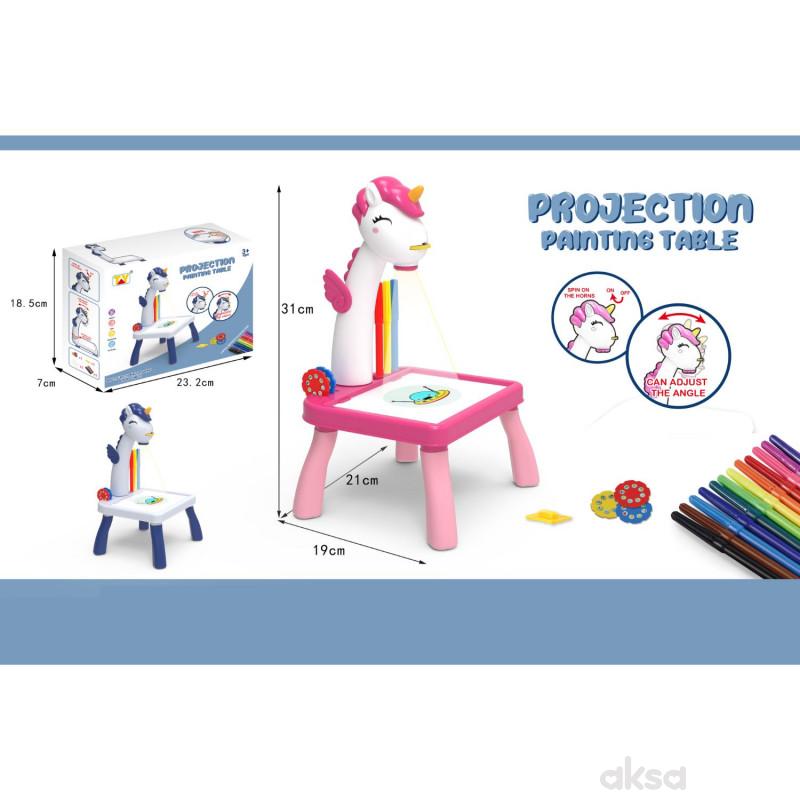 MUSIC PROJECTION WRITING LEARNING TABLE (BIG UNICORN) A286458 IGRACKA PROJEKTOR