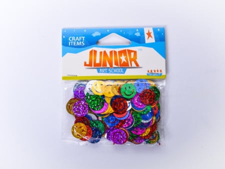 CRAFT KONFETE SMAJLI 15*15MM