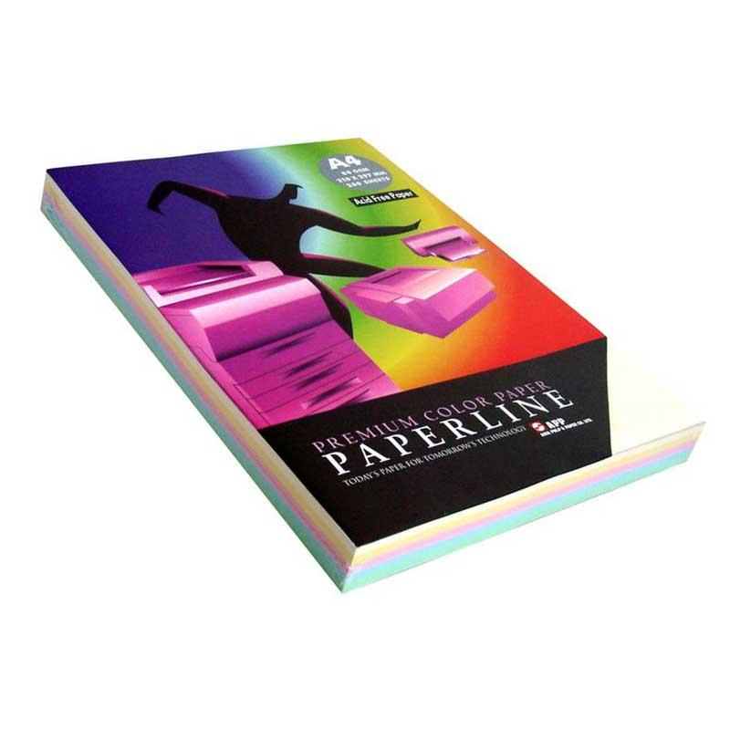 PAPIR A4 U BOJI PEPERLINE MIX PASTEL 80GR 1/250 5 BOJA