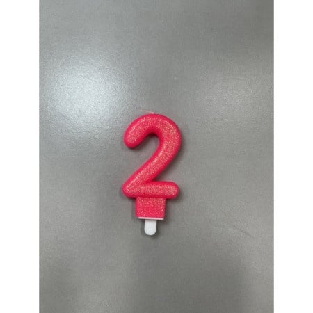 LUCKY CANDLE SVECICA,PINK BROJ 2 710372