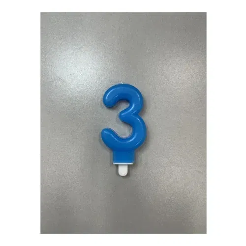LUCKY CANDLE SVECICA,PLAVA BROJ 3 710363