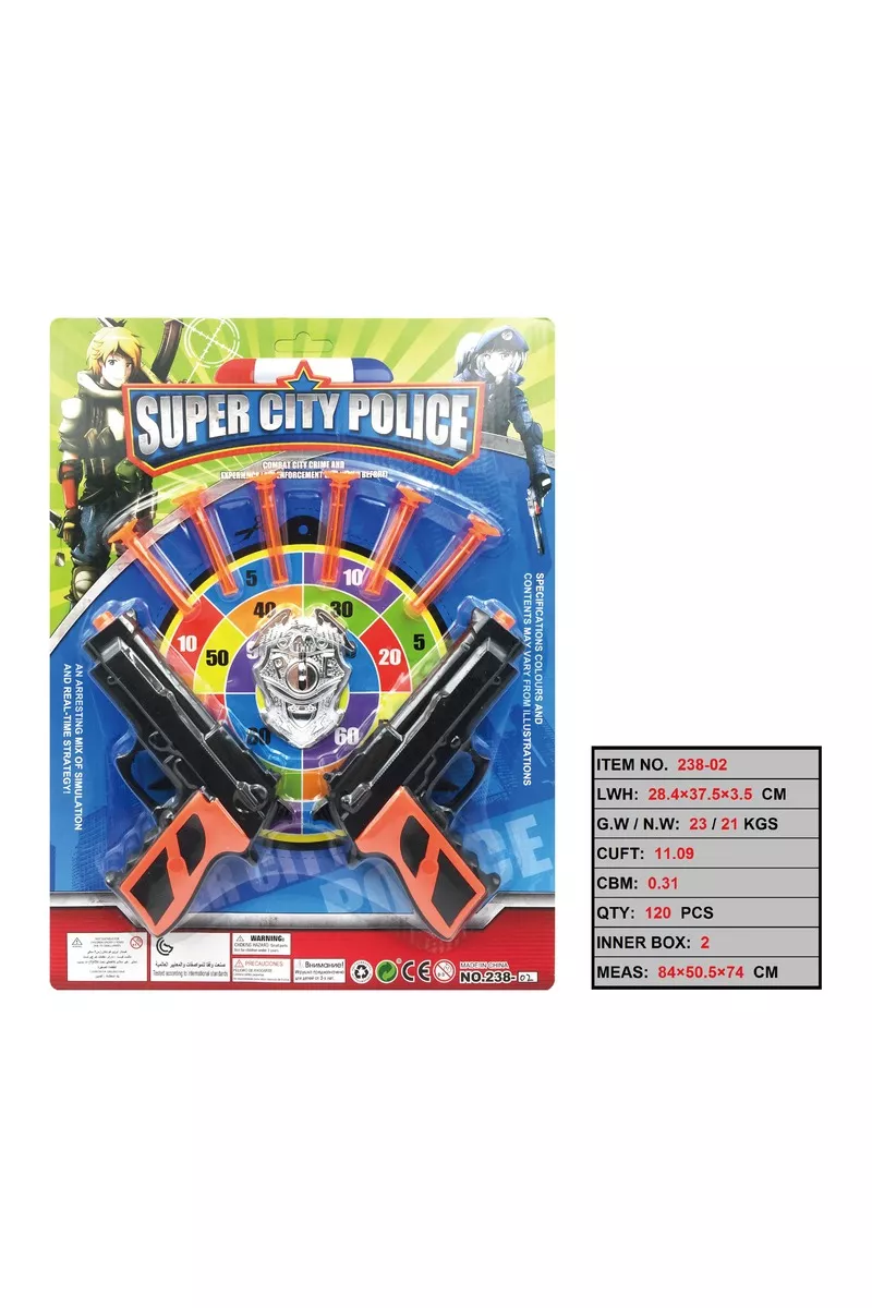 PIŠTOLJI SA PLASTIČNIM MECIMA super city police 238-02