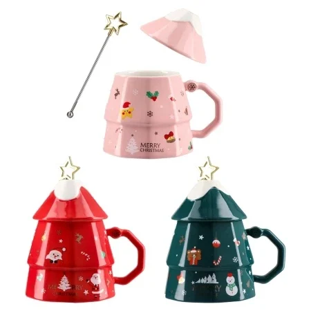 EVE ŠOLJA KERAMIČKA SA POKLOPCEM,CHRISTMAS TREE 806001