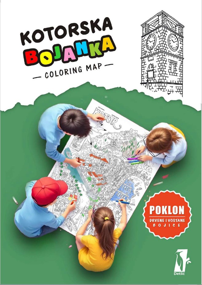 KOTORSKA BOJANKA-mapa za bojanje