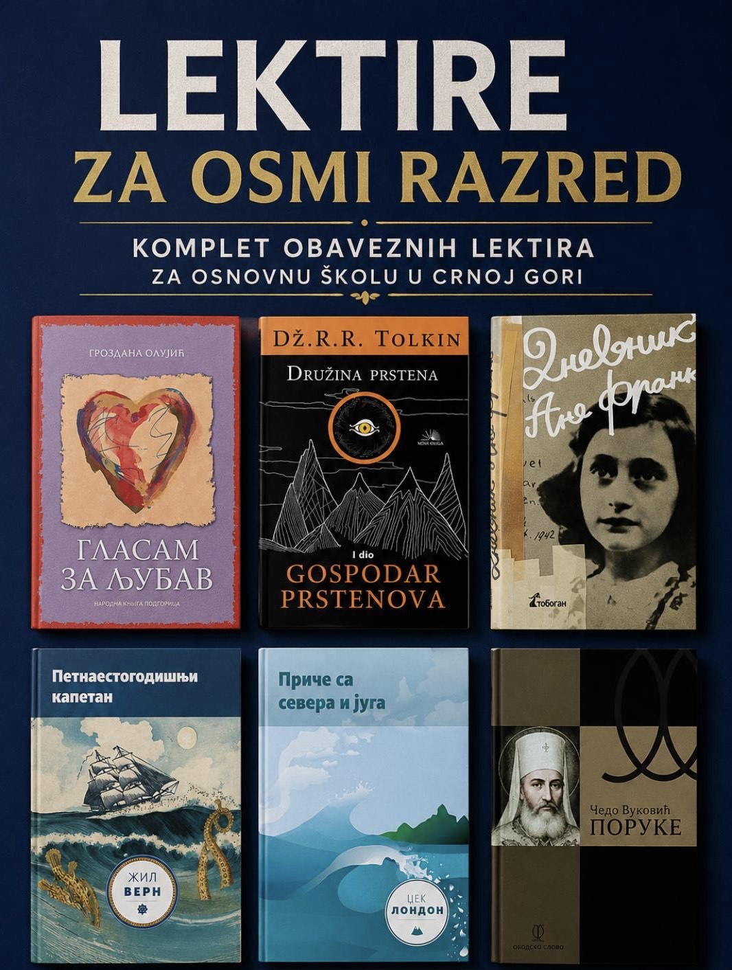 KOMPLET LEKTIRA ZA 8.RAZRED ZA OSNOVNU ŠKOLU
