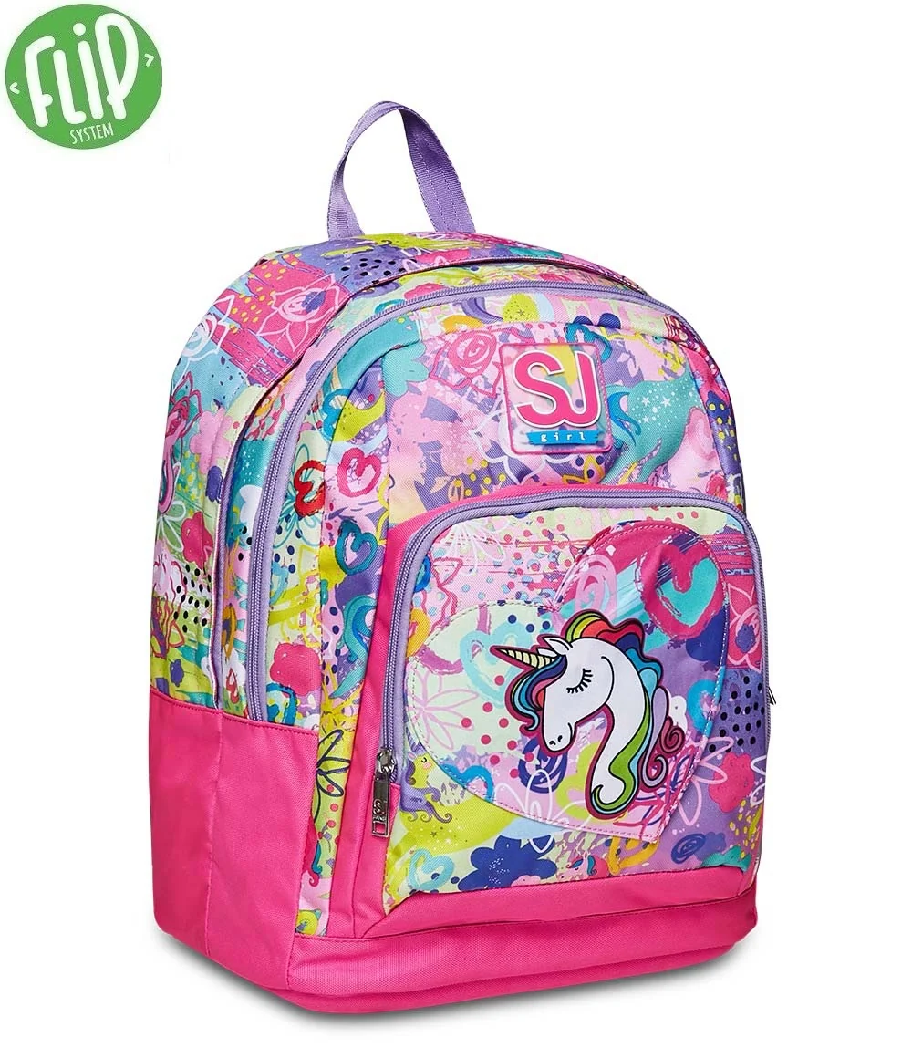 TORBA SKOLSKA ANATOMSKA SEVEN SJ GANG MAGICFLIP GIRL