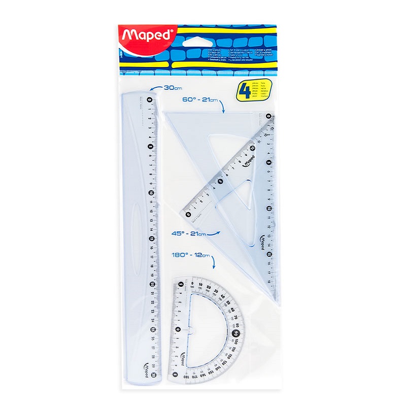 GEOMETRIJSKI SET MAPED MAXI 4/1 BLIST. 242830 pak.24/144
